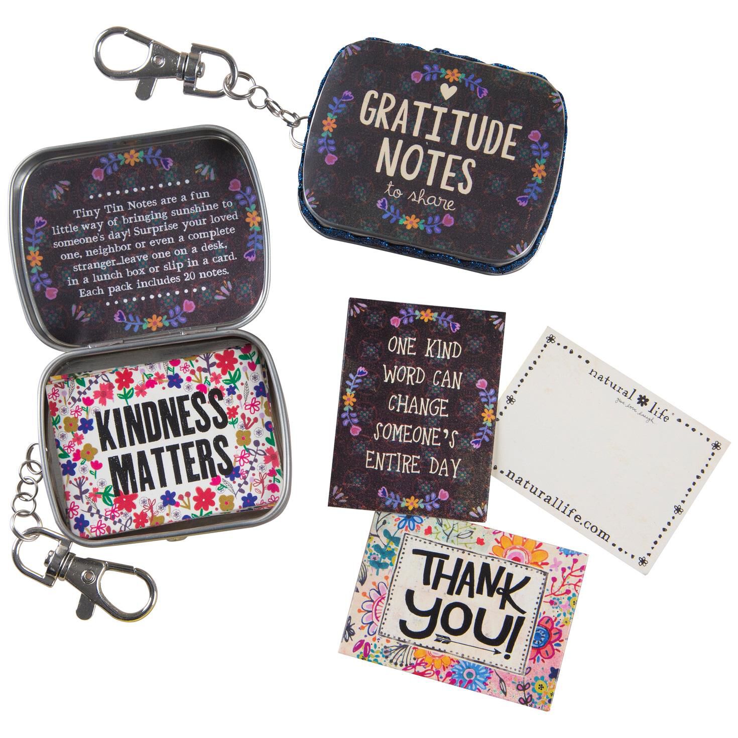 natural life tiny tin happy notes notecards desk accessories tiny note cards