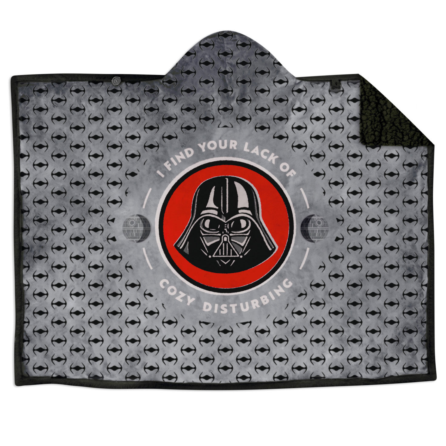 Star Wars Darth Vader Hooded Blanket 70x50 Pillows Blankets Hallmark