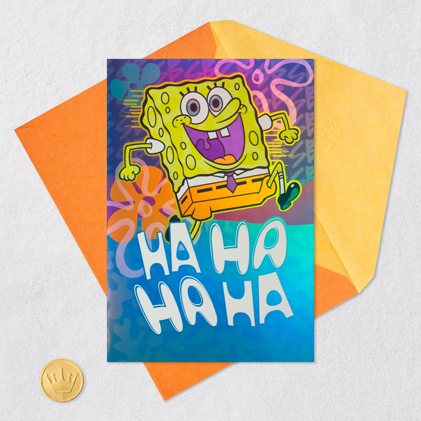 Nickelodeon SpongeBob SquarePants Wishing You Laughs Birthday Card, , large image number 5