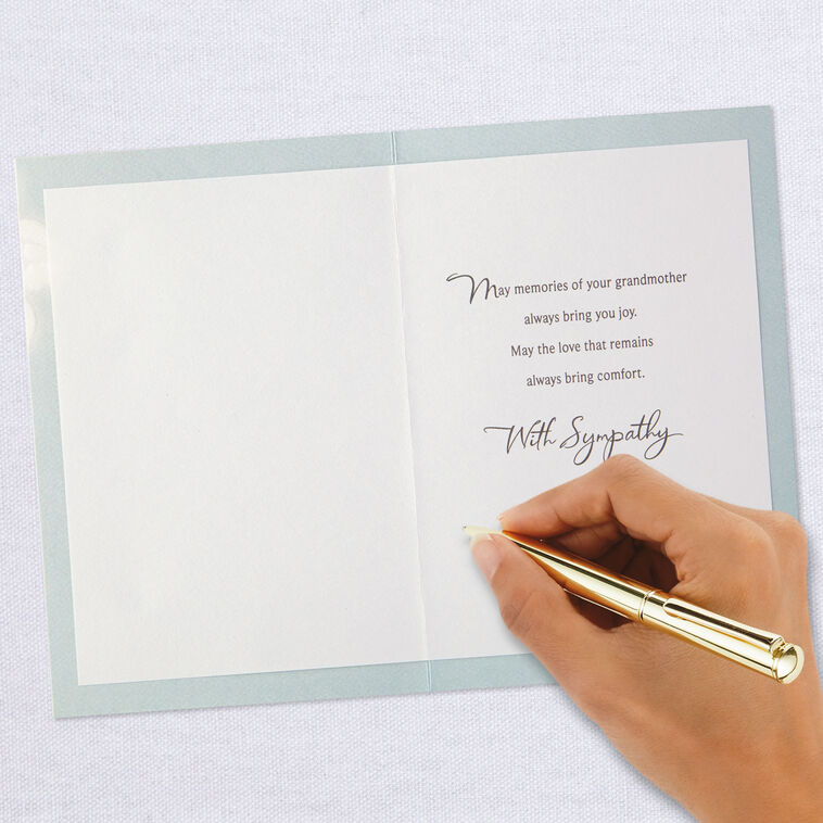 A Grandmother's Love Never Leaves Sympathy Card, , large image number 6