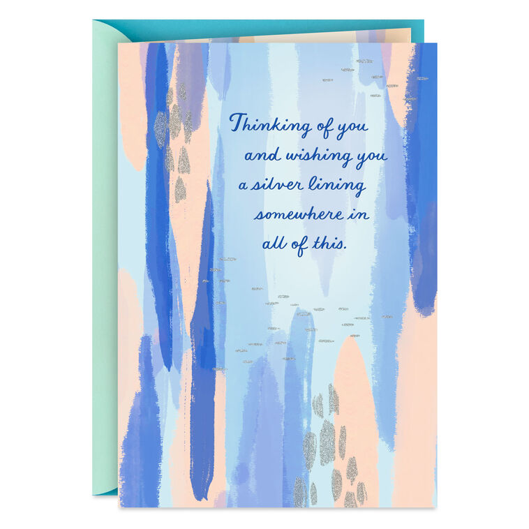 Wishing You a Silver Lining Encouragement Card