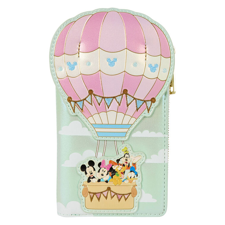 Loungefly Disney Mickey and Friends Hot Air Balloon Flap Wallet