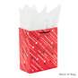 8.8" Diagonal Hearts and Stripes 3-Pack Medium Valentine's Day Gift Bags With Tissue Paper, , large image number 5