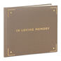 Gold on Gray Memorial Service Guest Book front image number 1