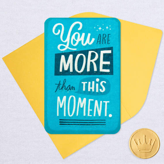 3.25" Mini You Are More Than This Moment Blank Encouragement Card, , large image number 5