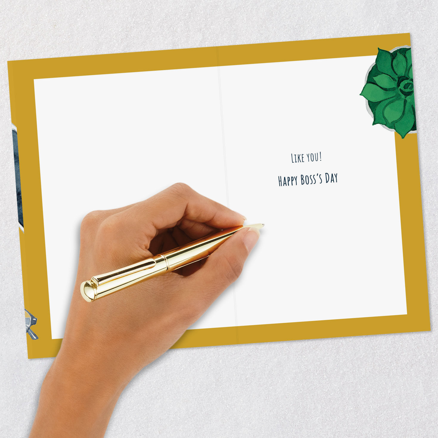 Office Icons Boss's Day Card Signing card image number 6