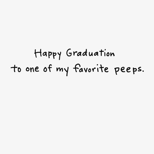 Favorite Peeps Funny Graduation Card, 