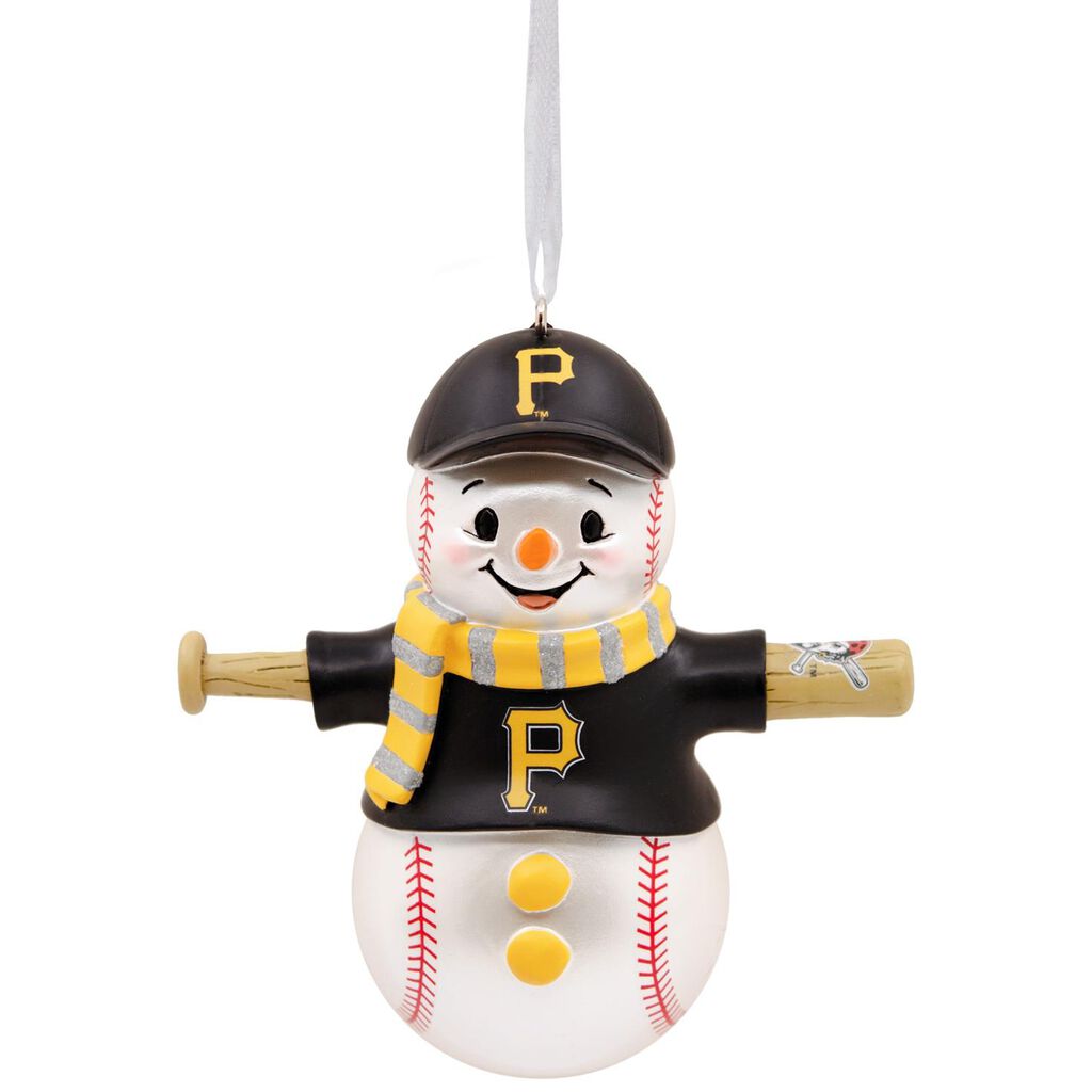 mlb pittsburgh pirates baseball snowman hallmark ornament gift