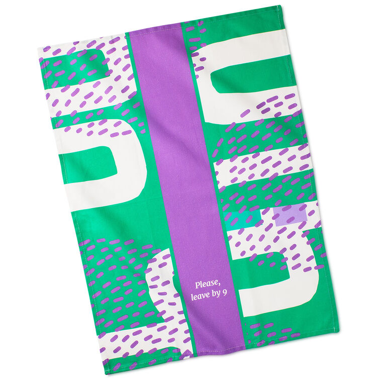 Drinks on Me Leave by 9 Funny Dish Towel, , large image number 2