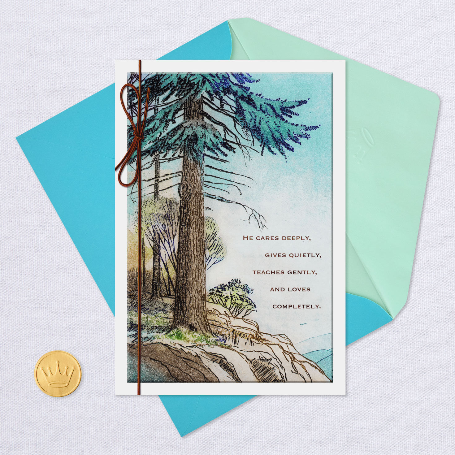 Pine Tree Landscape Scene Birthday Card for Dad for only USD 4.59 | Hallmark