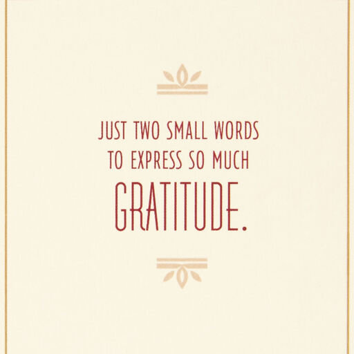 Two Small Words Thank-You Card, 