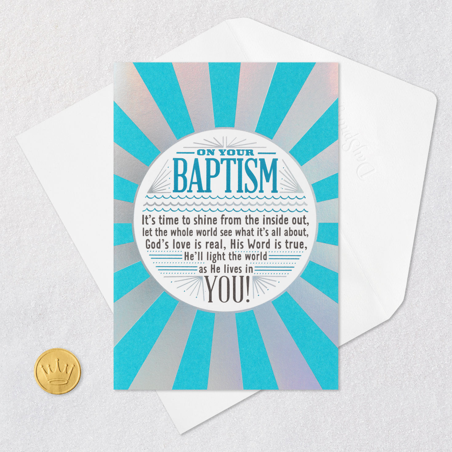 It's Time to Shine Religious Baptism Card for only USD 3.99 | Hallmark