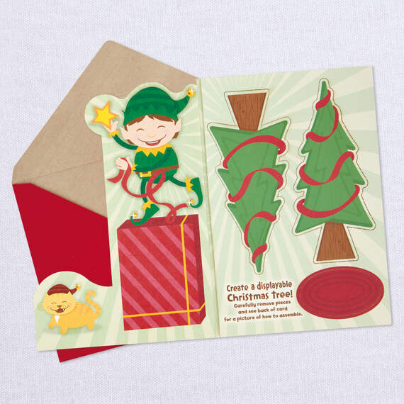You Shine Bright Christmas Card With Stickers and Removable Tree, , large image number 4