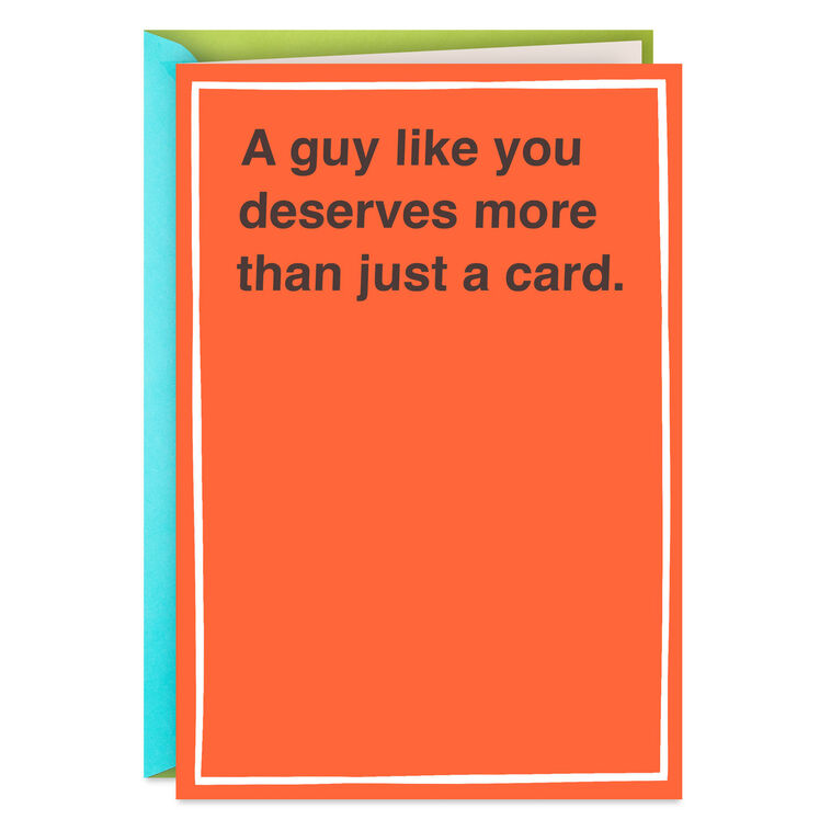 Raccoon, Sasquatch and Motorcycle Funny Birthday Card for Him
