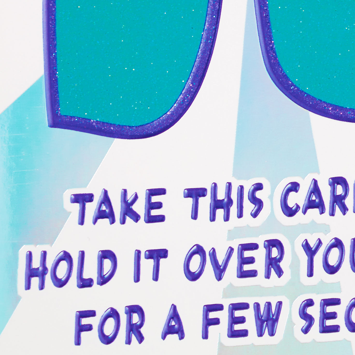 Glittery Numbers Funny 30th Birthday Card, , large image number 4