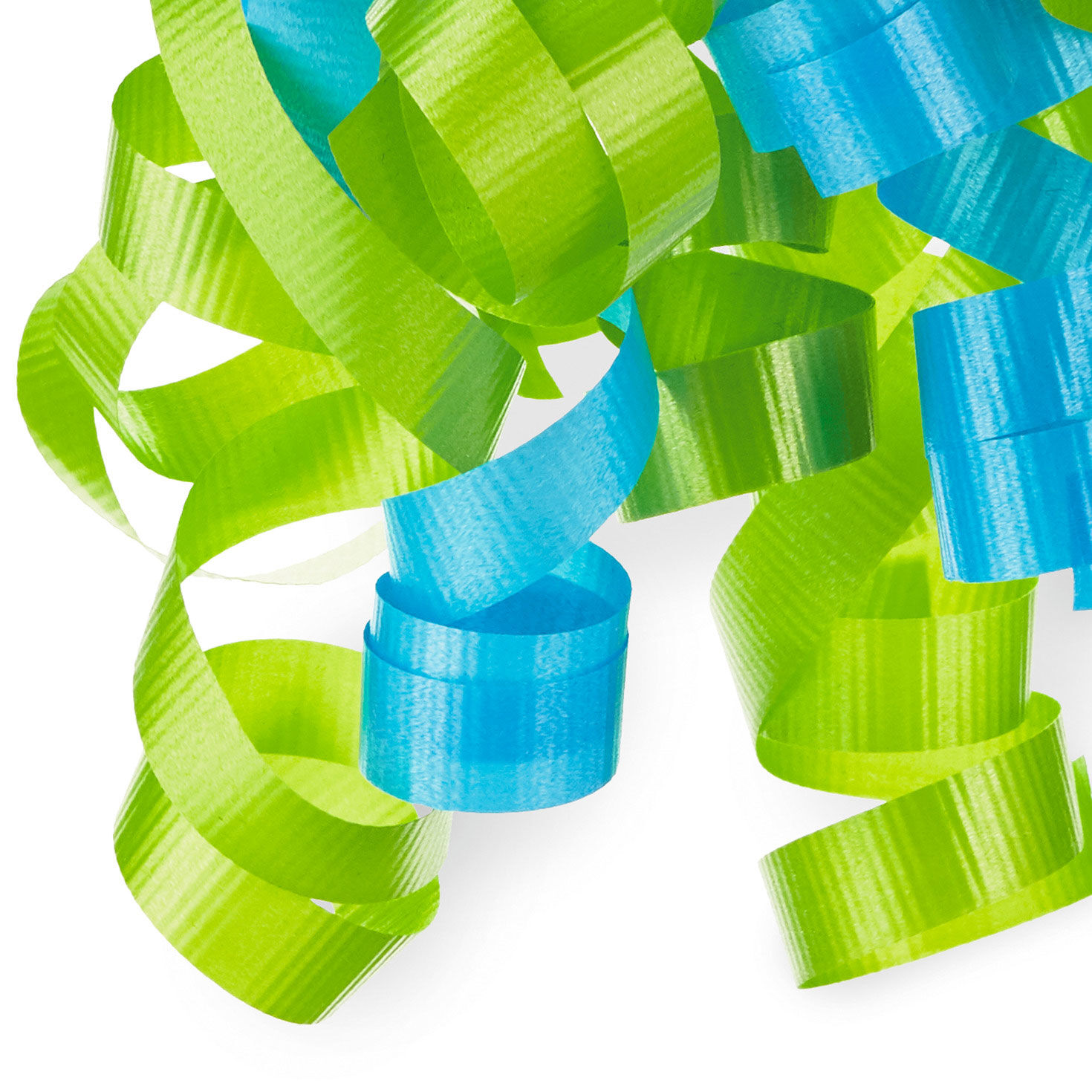 Mint and Light Green Curly Ribbon Gift Bow  image number 4