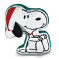Snoopy in Santa Hat Shaped Pillow Front image number 1