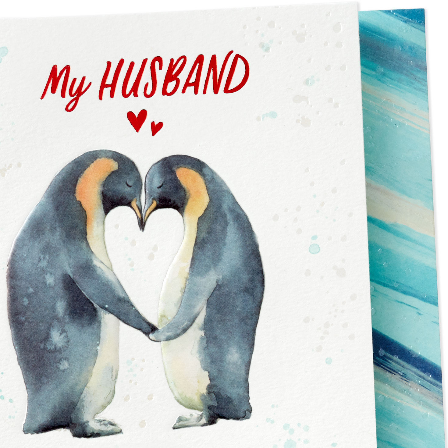 Penguin Hug Valentine's Day Card for Husband Cover Detail image number 5
