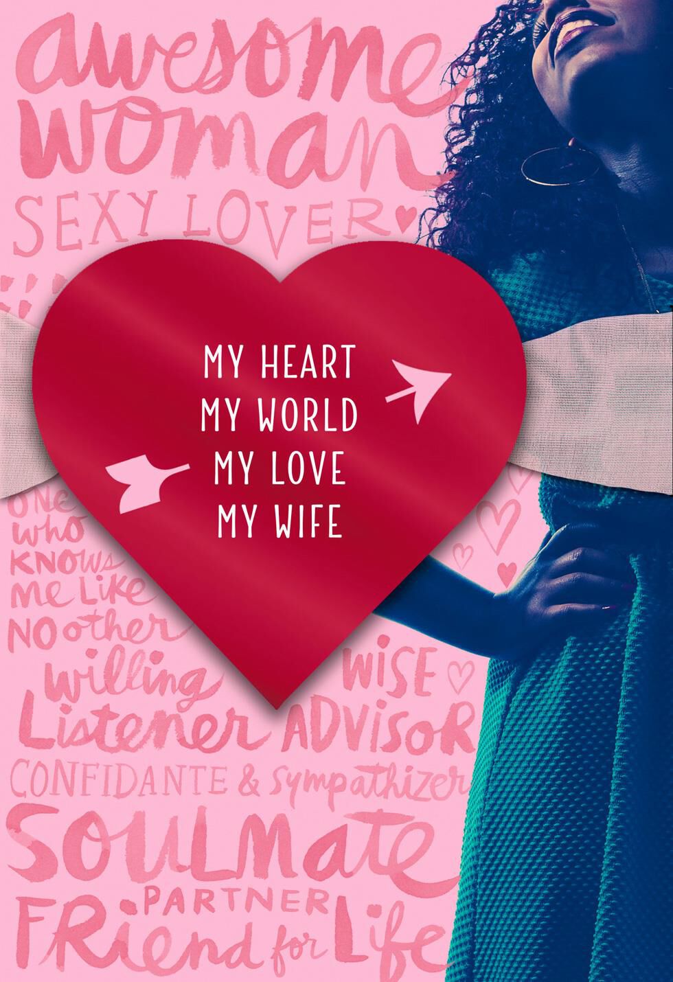 Awesome Woman Valentine's Day Card for Wife