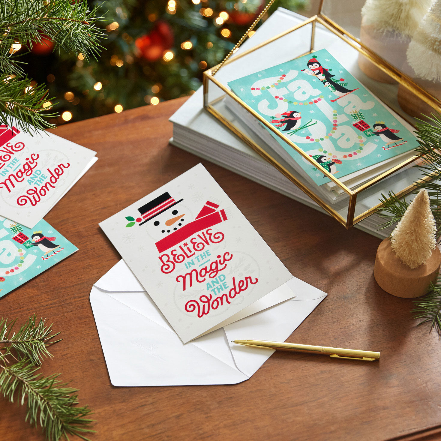 Snowman and Penguins Christmas Card Assortment  image number 7