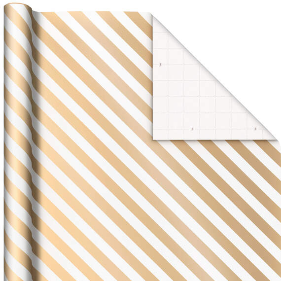 Gold and White 3-Pack Wrapping Paper, 105 sq. ft. total, , large image number 5