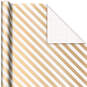 Gold and White 3-Pack Wrapping Paper, 105 sq. ft. total, , large image number 5