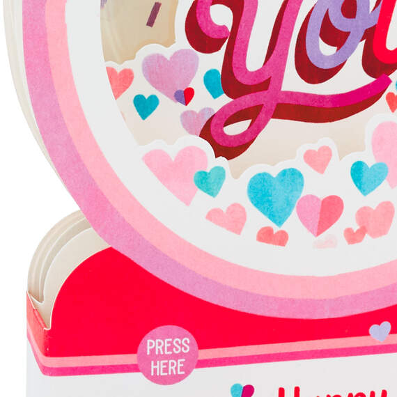 All My Love Snow Globe Musical 3D Pop-Up Valentine's Day Card With Motion, , large image number 4
