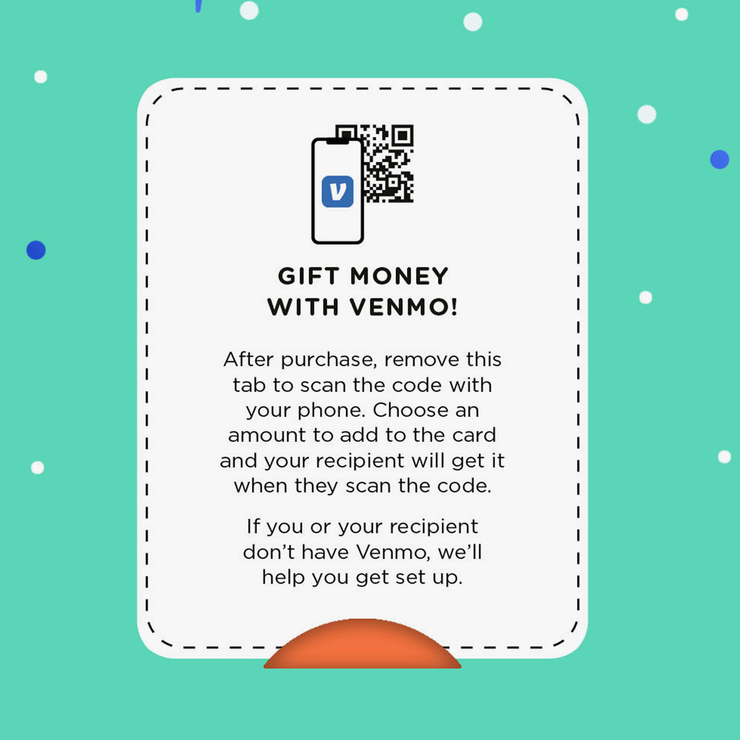 Colorful Snowflakes Venmo Happy Holidays Card Venmo instructions image number 5