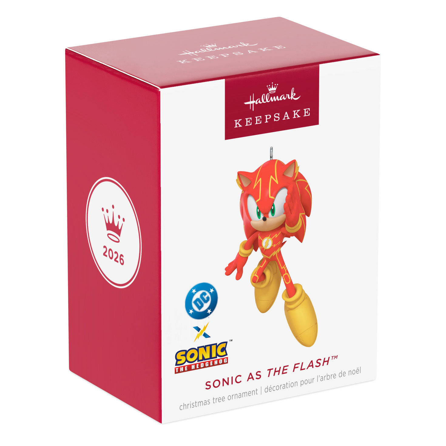 Red Yellow Sonic the Hedgehog Keepsake Ornament package front image number 3