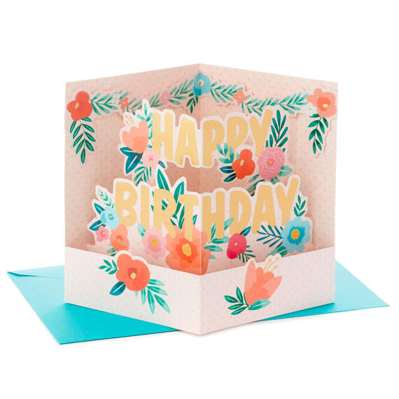Thankful for You 3D Pop-Up Birthday Card