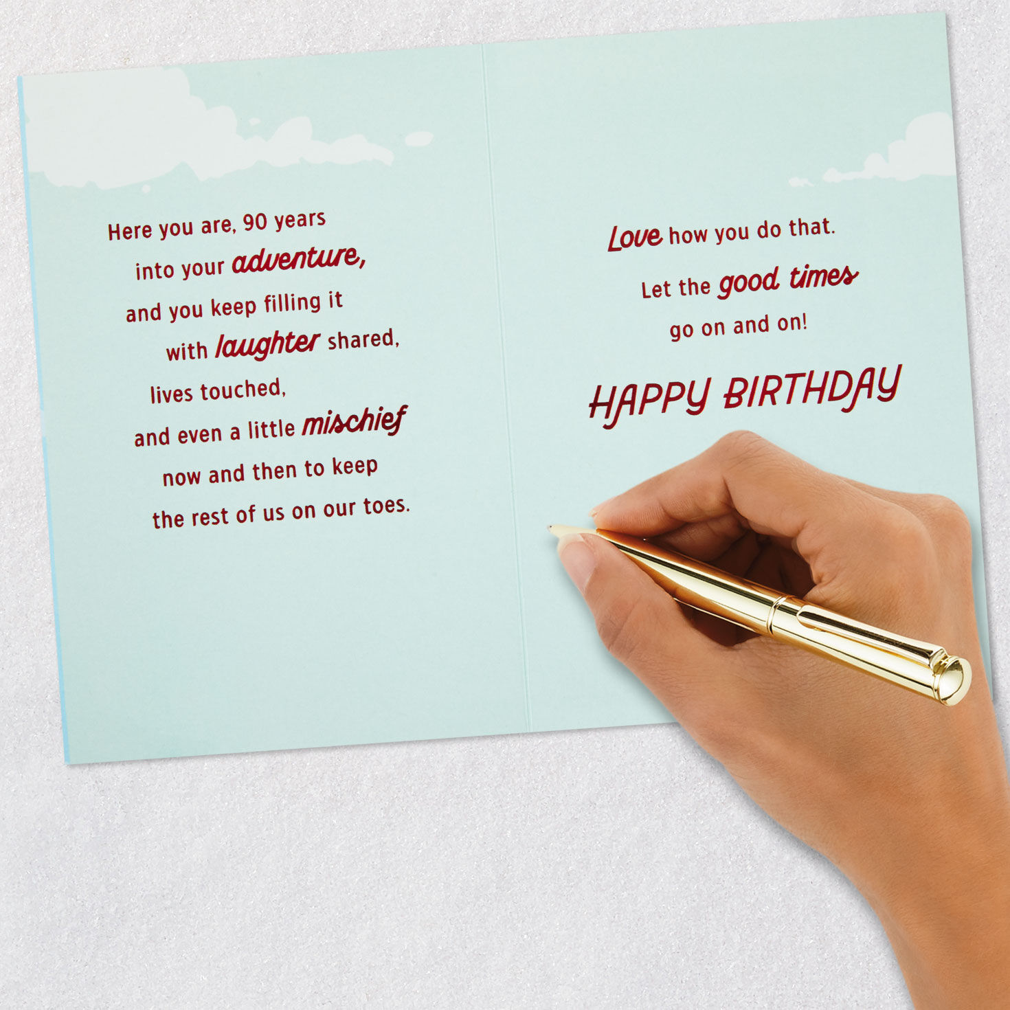 Retro Diner Sign Birthday Card signing card image number 7