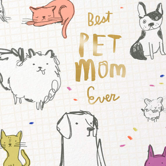 Best Pet Mom Ever Mother's Day Card, , large image number 4