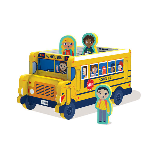 Storytime Toys 3D School Bus Play Puzzle, 