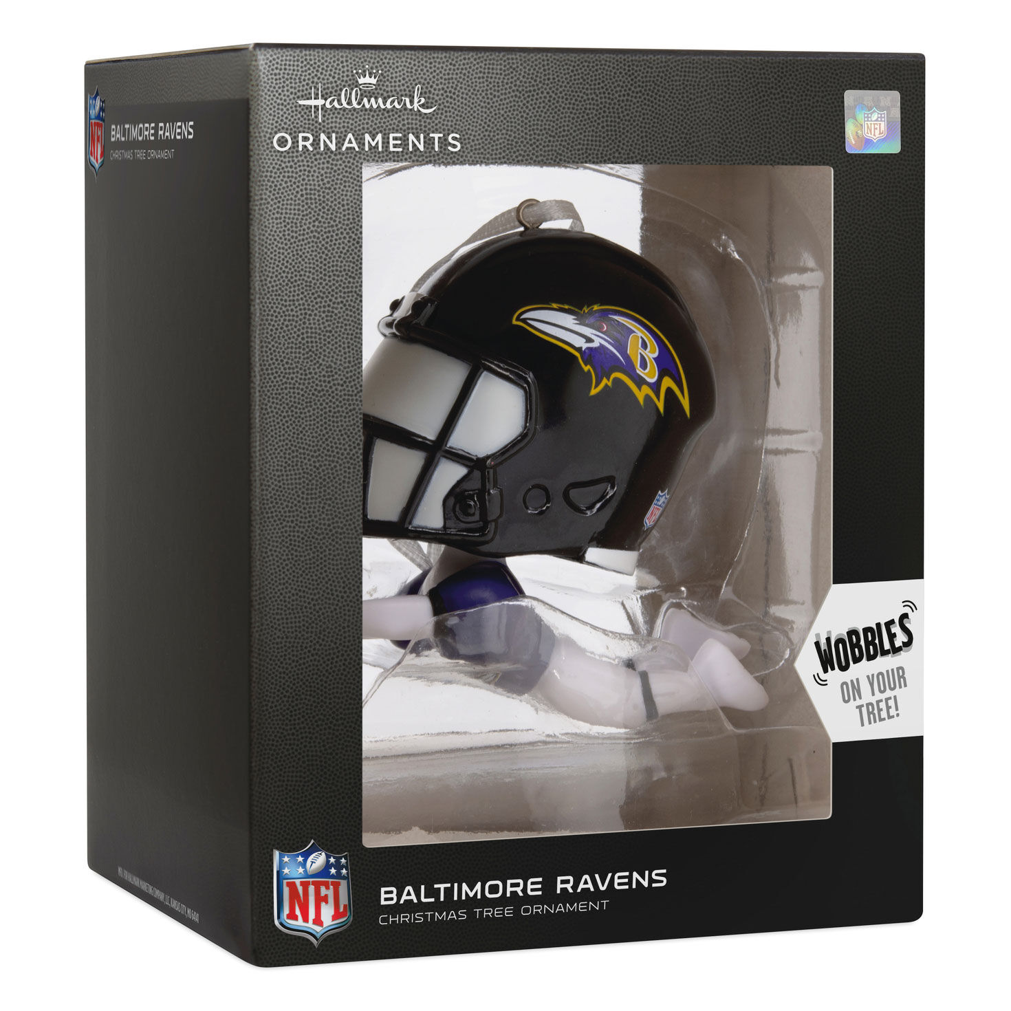 NFL Baltimore Ravens Bouncing Buddy Hallmark Ornament, , large image number 4