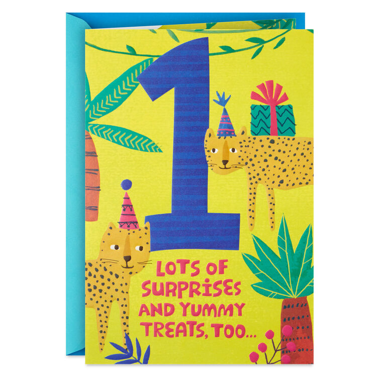 Lots of Surprises Pop-Up First Birthday Card