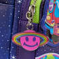 Loungefly Lisa Frank Cosmic Alien Ride Mini Glow Backpack, , large image number 4