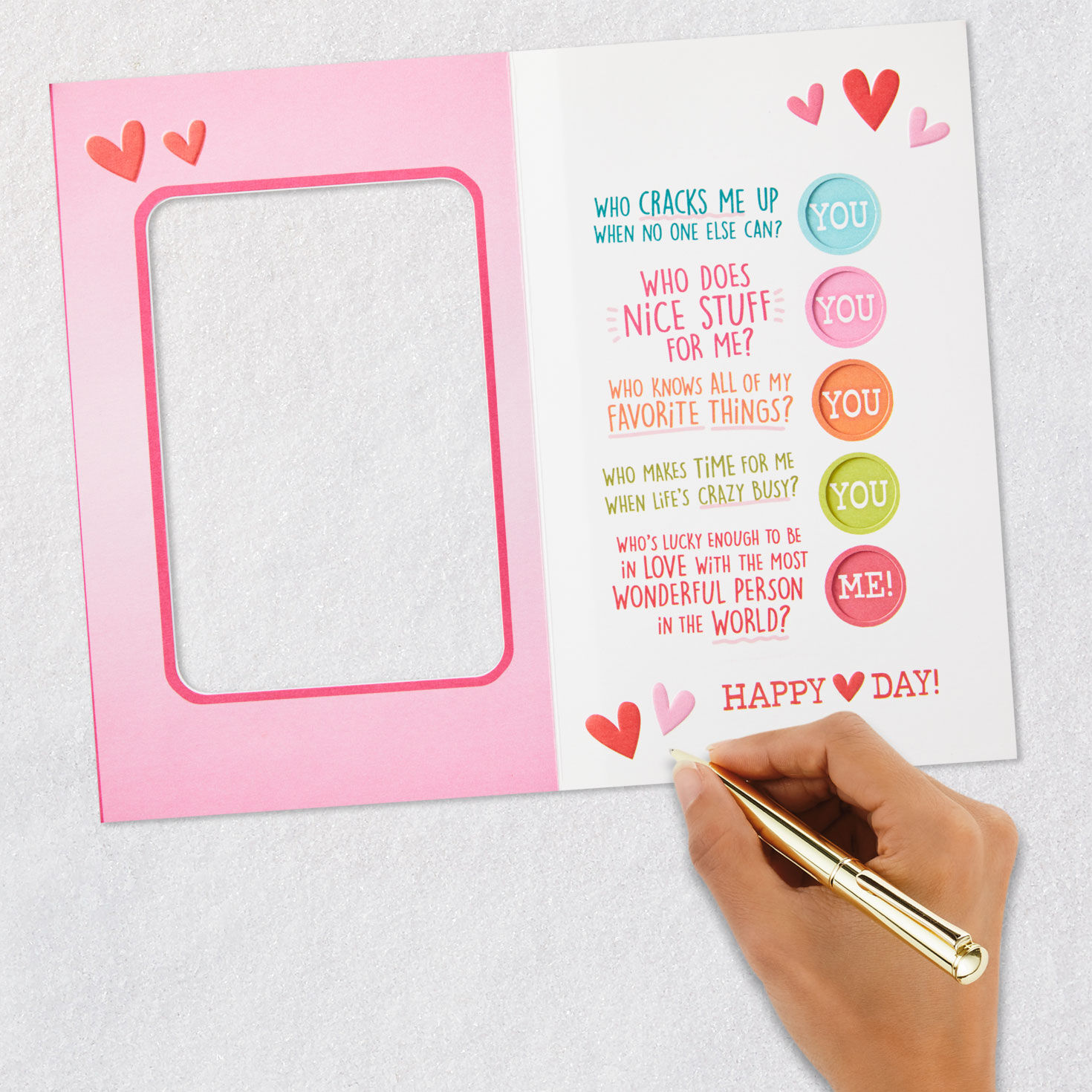 You're the One for Me Quiz Funny Valentine's Day Card Greeting Cards