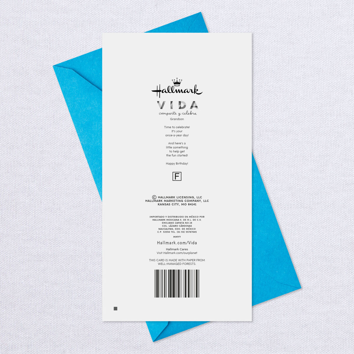 Celebrate! SpanishLanguage Money Holder Birthday Card for