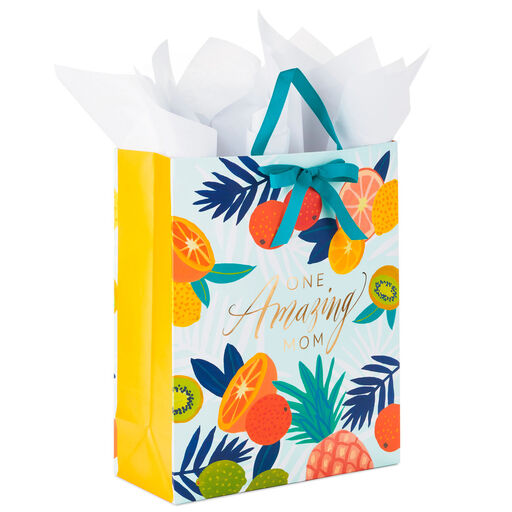 15.5" One Amazing Mom XL Gift Bag With Tissue, 