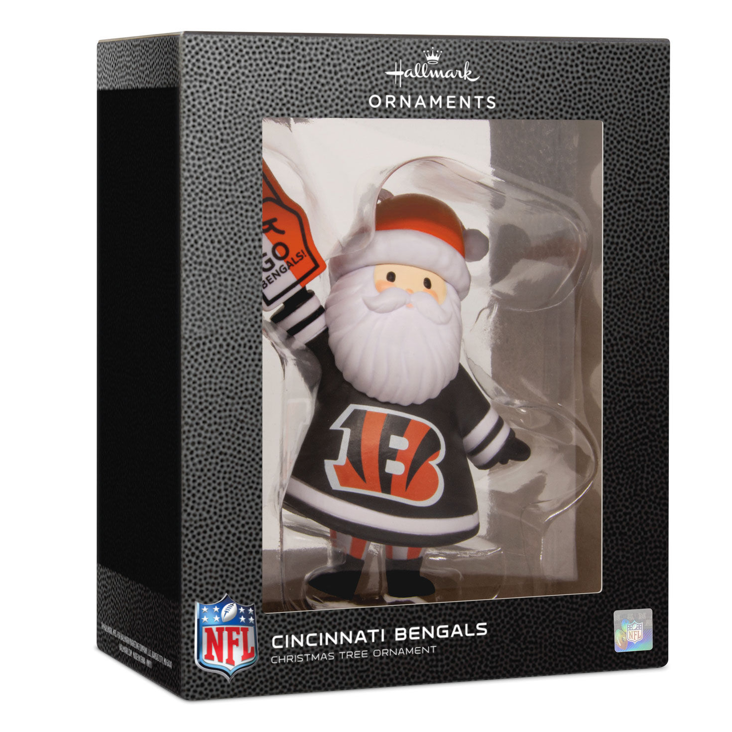 Cincinnati Bengals Santa Fan Christmas Ornament  image number 7