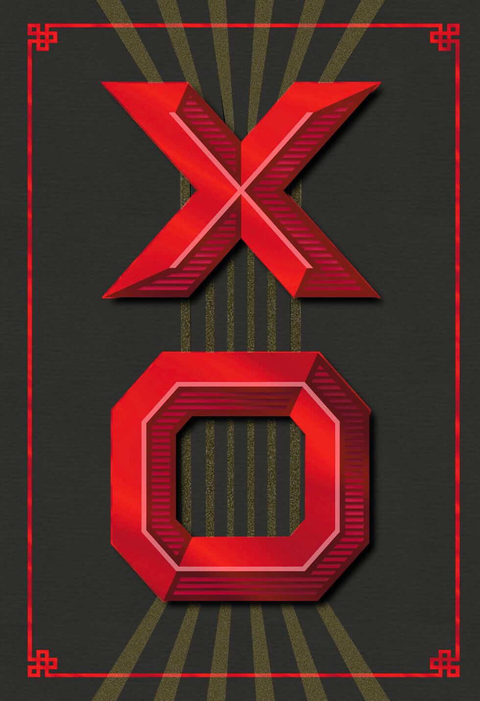 XO Paper Craft Romantic Valentine's Day Card