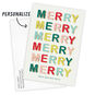 Merry Merry Merry Flat Christmas Photo Card, , large image number 3