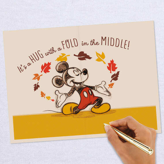 Disney Mickey Mouse Hug Thanksgiving Card, , large image number 6