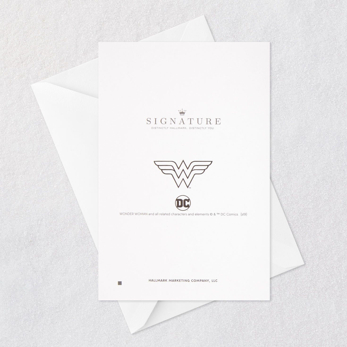 Wonder Woman Costume Birthday Card Card Back with Envelope image number 7