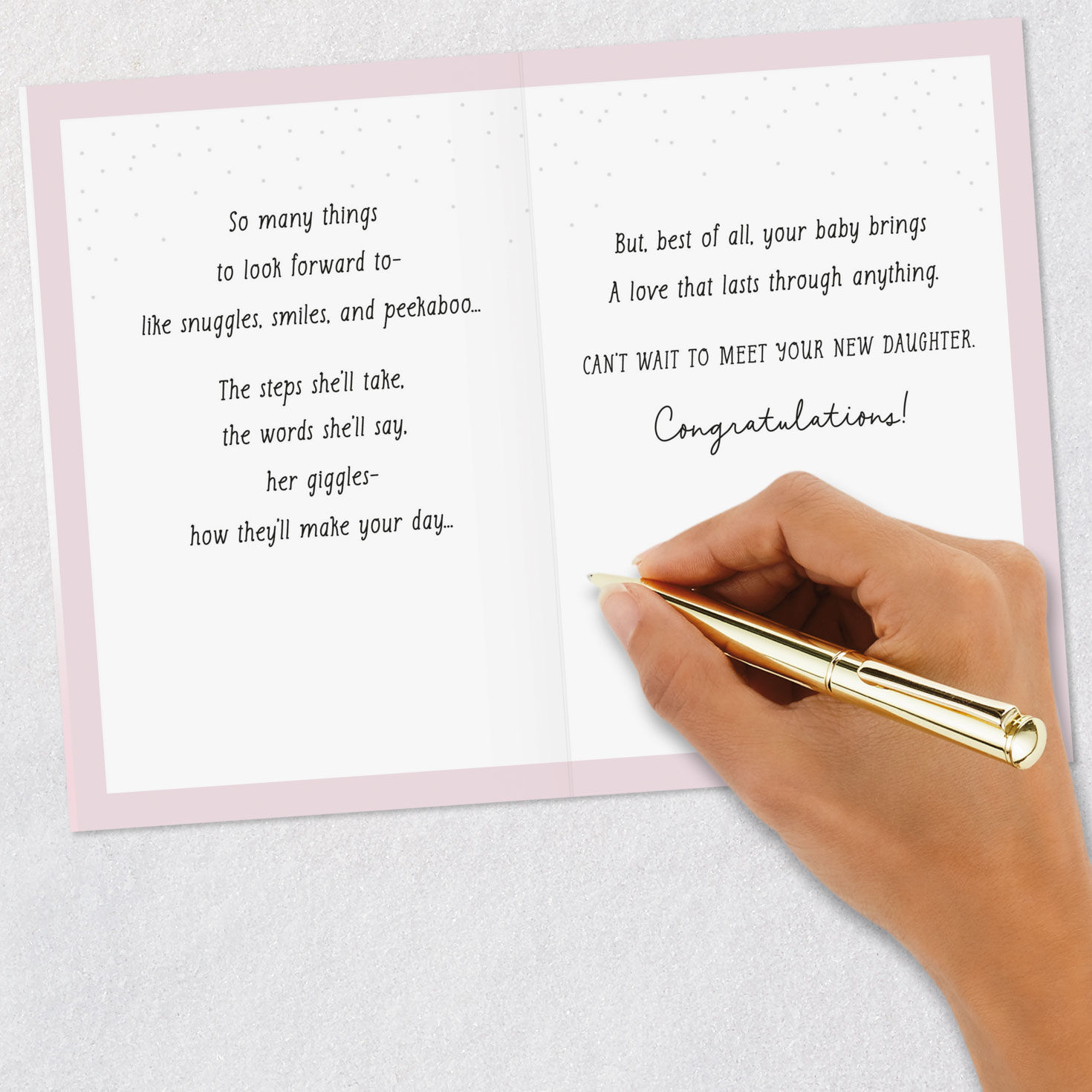 Can’t Wait to Meet Your New Daughter Baby Shower Card for only USD 2.99 | Hallmark