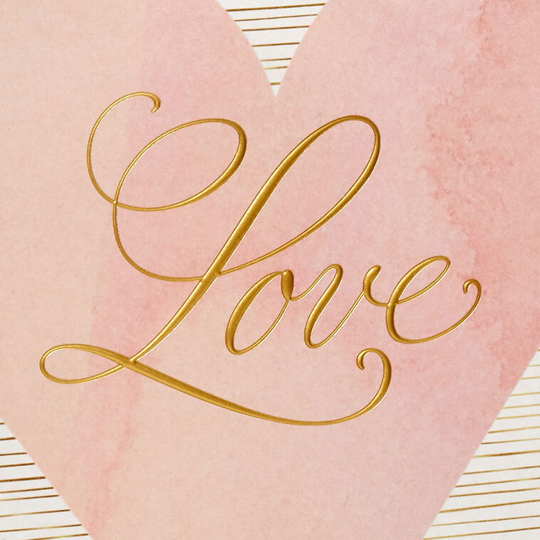 Hearts and Love Medium Gift Bag Base/Side Detail image number 5