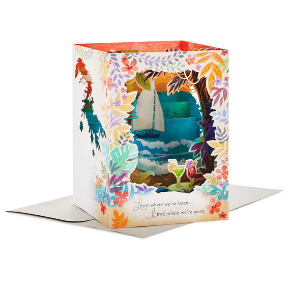 Love Anywhere With You 3D Pop-Up Anniversary Card