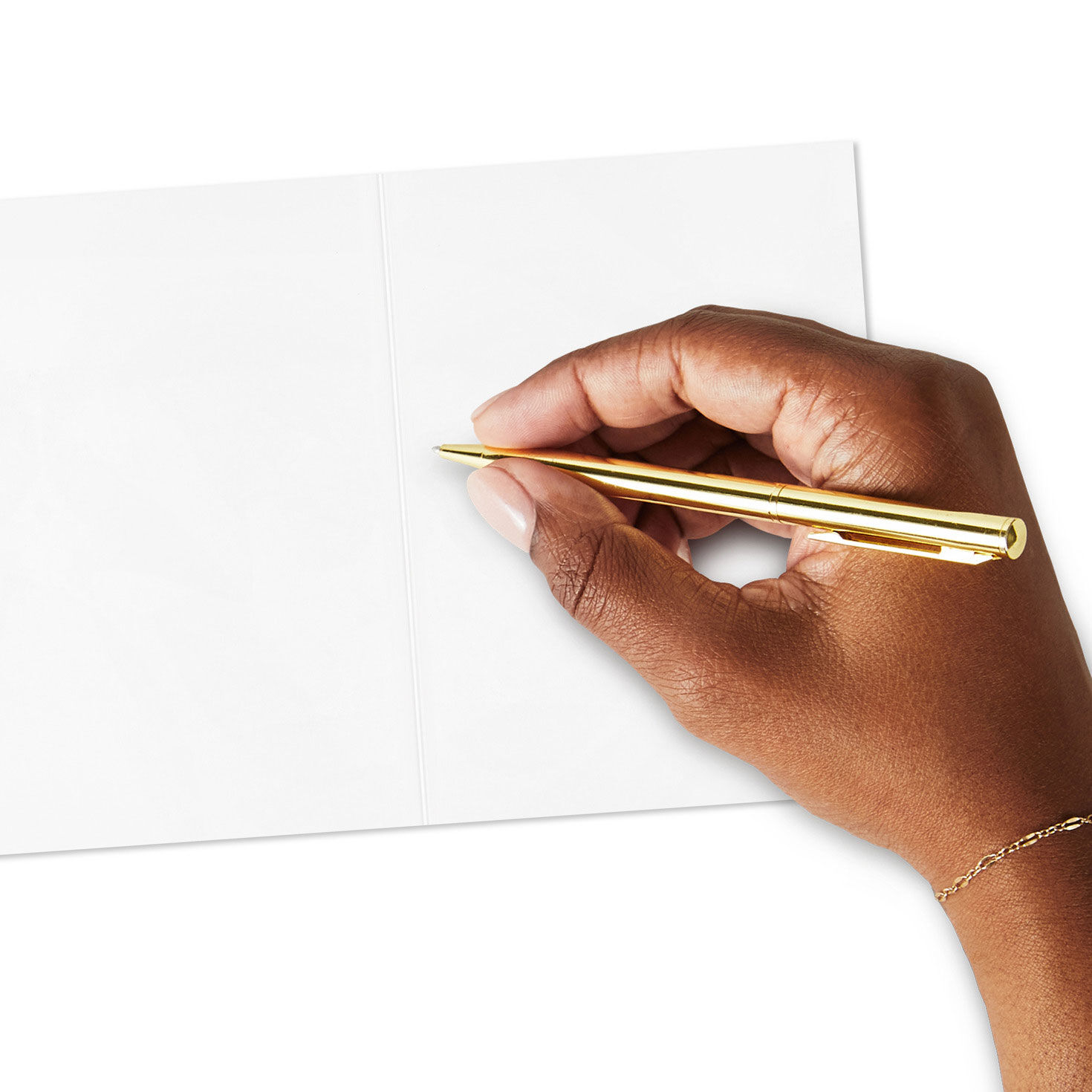 Gold Holiday Boxed Blank Christmas Notes and Seals Signing card image number 5