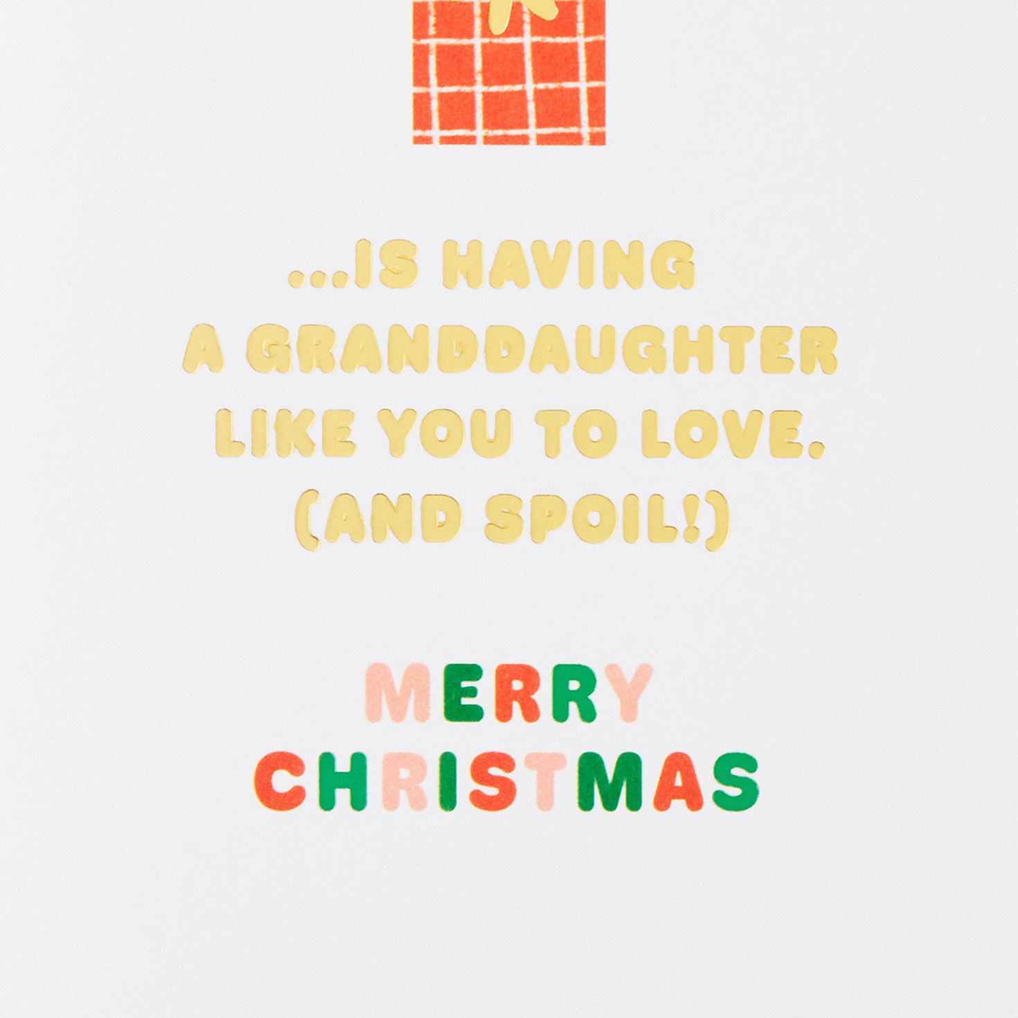 Pink and Green Granddaughter Christmas Gift Card Holder Sentiment image number 2