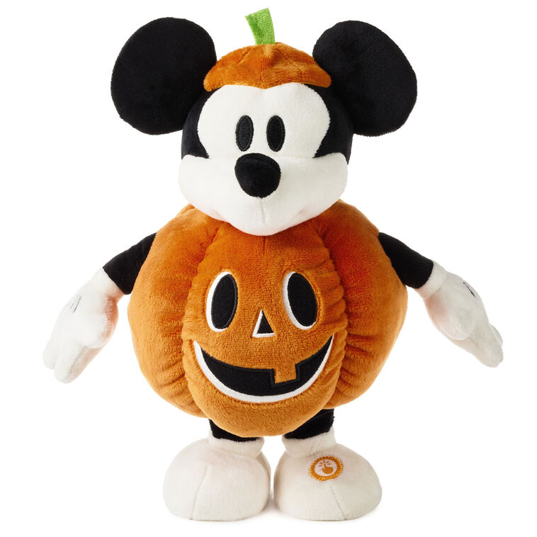 Disney Jack-o'-Lantern Mickey Mouse Plush With Sound and Motion, 12.5"